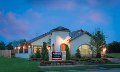 Exterior photo of model home